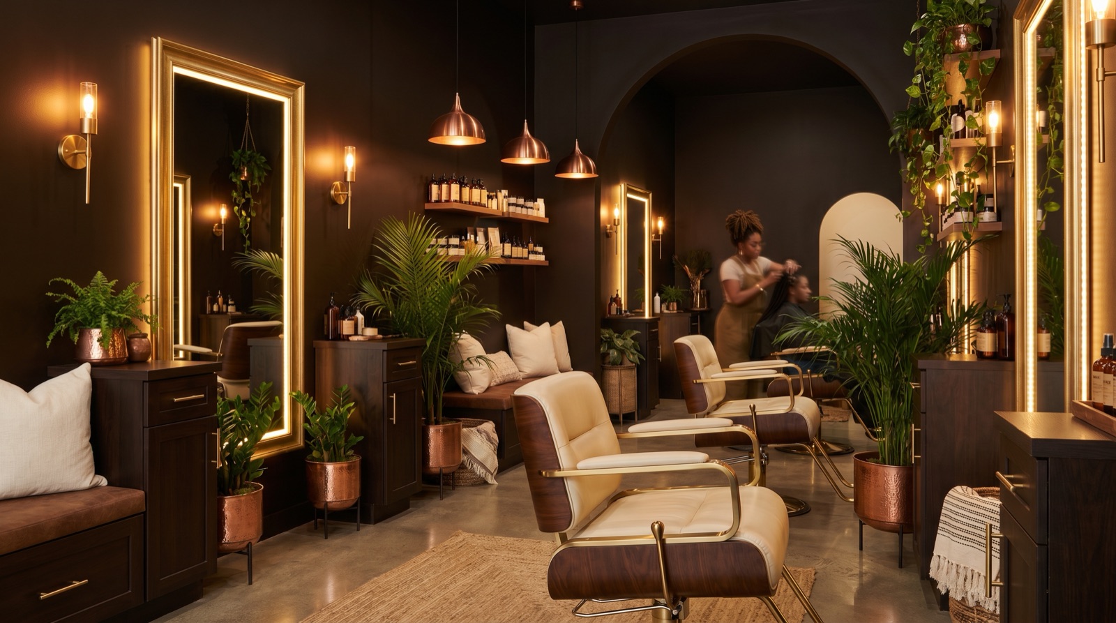 Warm, intimate DreamLocs studio interior in Nashville